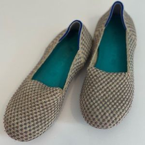 Pink/Teal Sparkle Rothy’s loafer